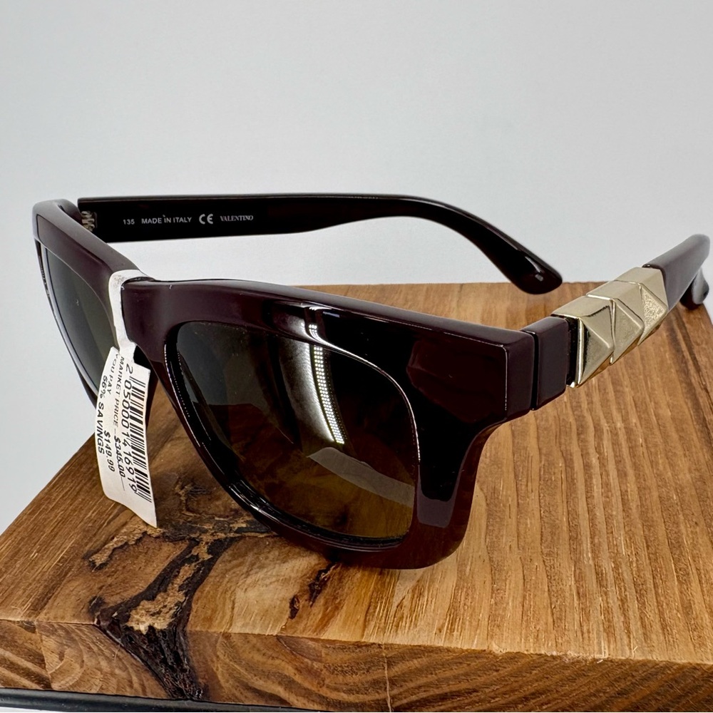 VALENTINO Studded V691S 5319 642 135 Sunglasses Maroon/purple
